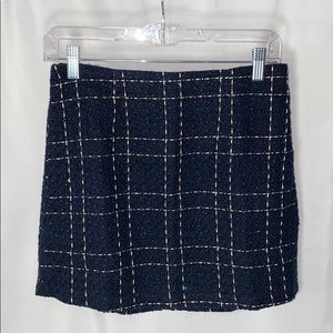 Forever21 Blue and Gold Woven Skirt